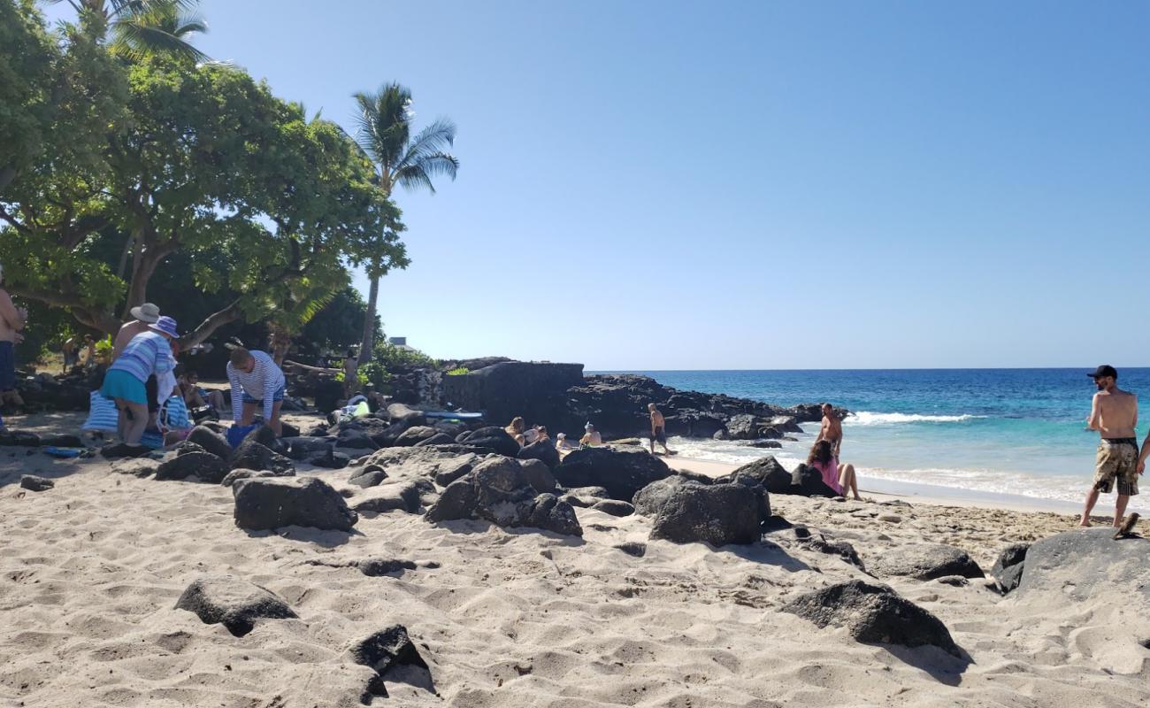 Foto af Laupahoehoe Beach med gråt sand og sten overflade