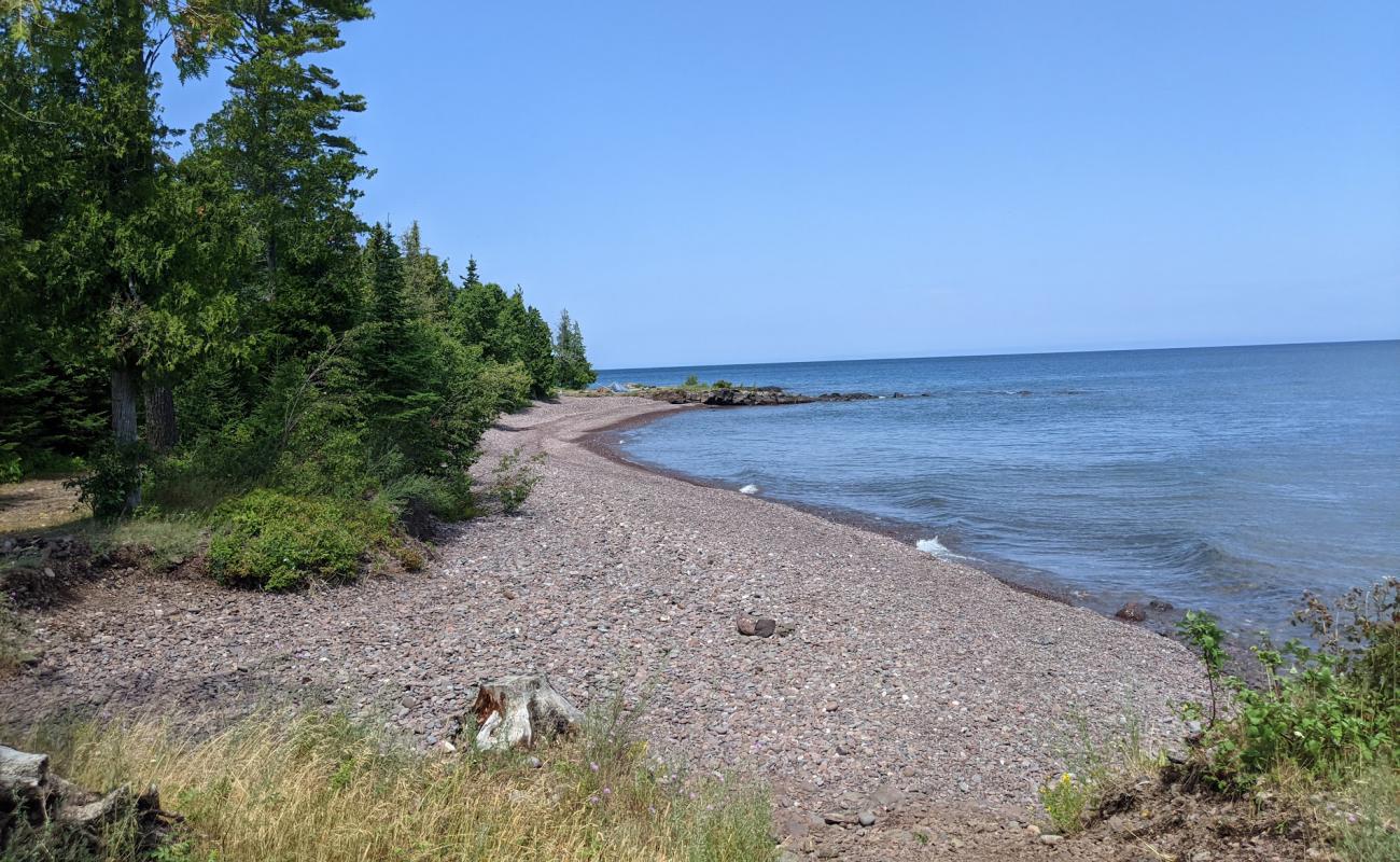 Foto af High Rock Bay med sten overflade