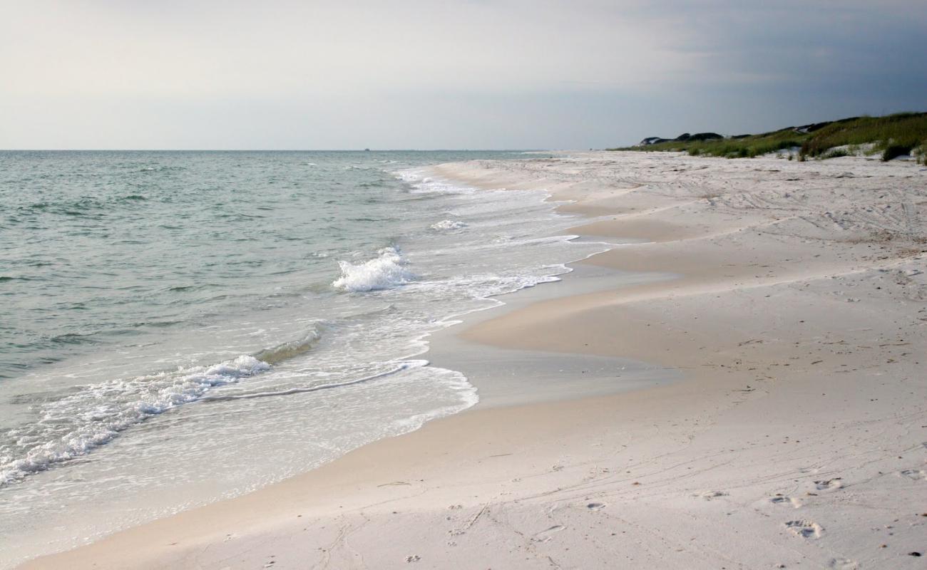 Foto af Darwin Beach med hvidt sand overflade