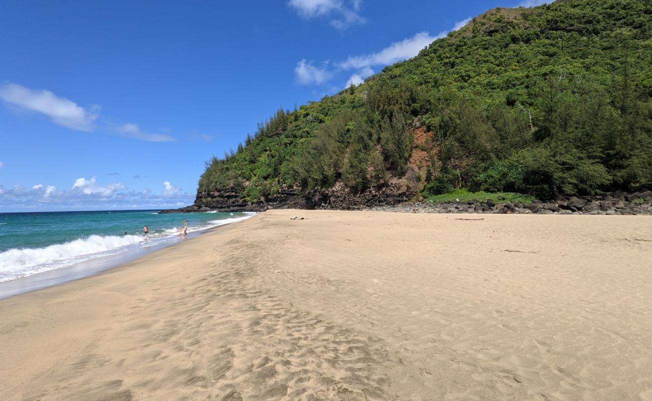 Foto af Hanakapiai Beach med lys sand overflade